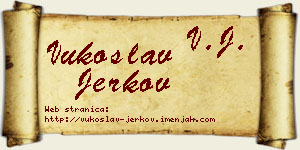 Vukoslav Jerkov vizit kartica
